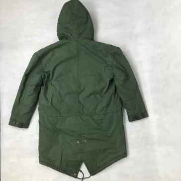 Hooded Fishtail Woman - dark olive