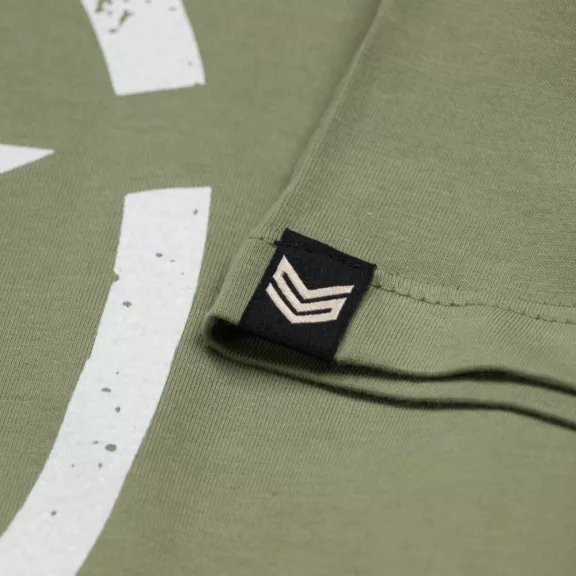 Star T - olive/white