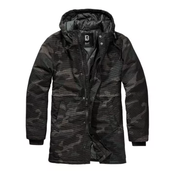 Grid Camo Parka - dark camo