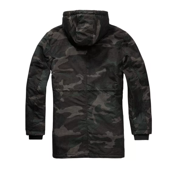 Grid Camo Parka - dark camo