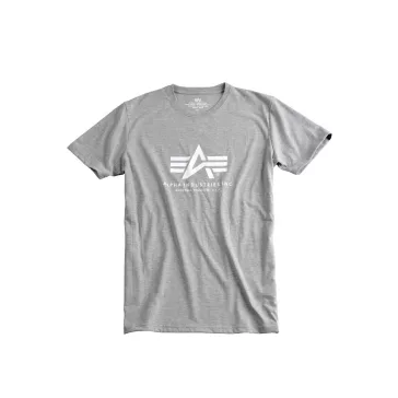 Basic T - greyheather/white