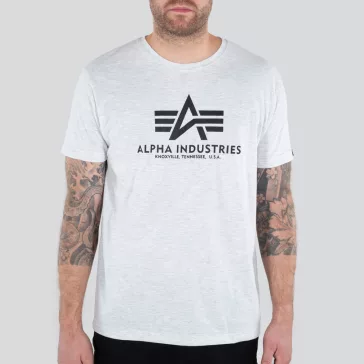 Basic T -  white melange