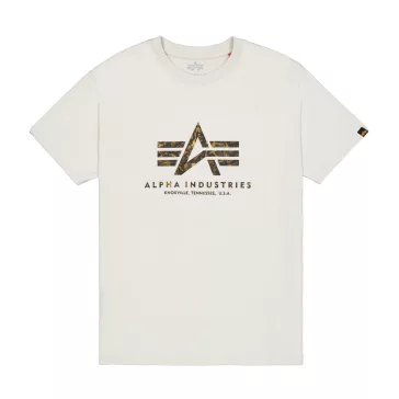 Basic Big Logo Effect Print T-Shirt - stone