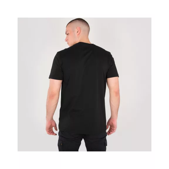 Basic T Foil Print - black/gold