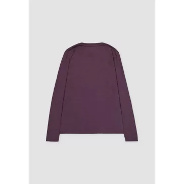 Basic T - LS - plum