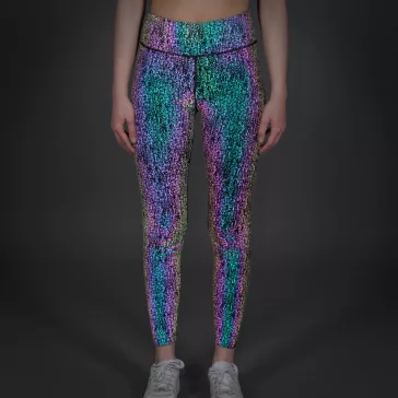Rainbow Reflective Leggings Woman - rainbow sprinkle