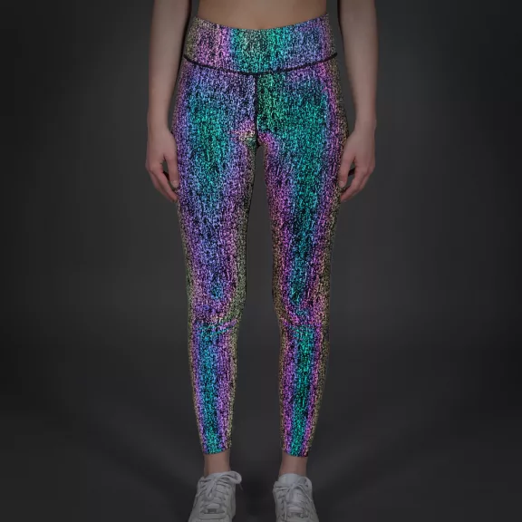 Rainbow Reflective Leggings Woman - rainbow sprinkle