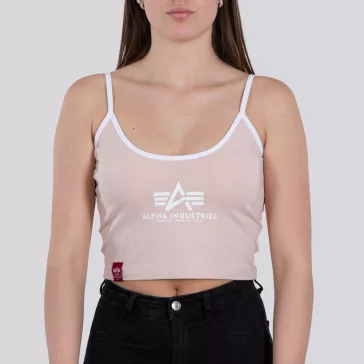 Basic ML Cropped Tank Top Woman - pale peach