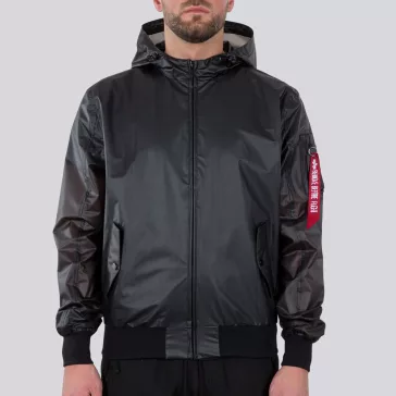 MA-1 Hooded Rainjacket - black