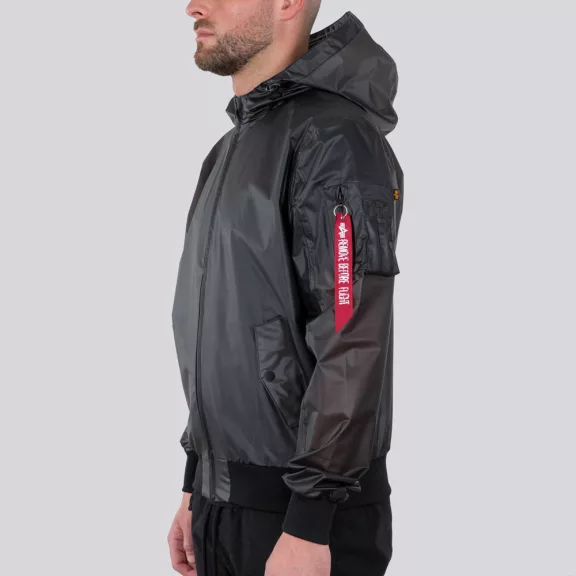 MA-1 Hooded Rainjacket - black