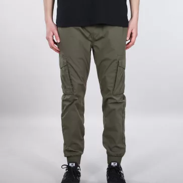 Nylon Cargo Jogger - dark olive