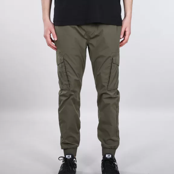 Nylon Cargo Jogger - dark olive