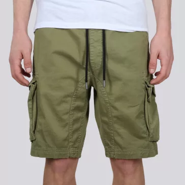 Cotton Twill Jogger Short - olive