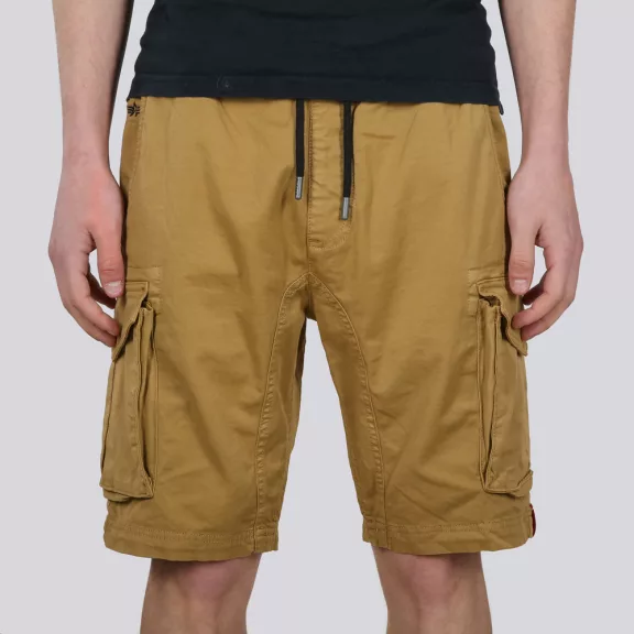 Cotton Twill Jogger Short - khaki
