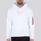 Basic Hoody ML Foil Print - white