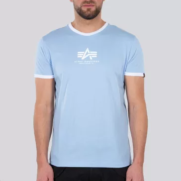 Basic T Contrast ML - light blue