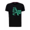 Half Logo Foam T - black/green