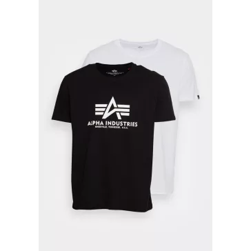 Basic T 2 Pak - black/white