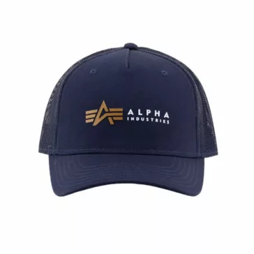 Alpha Label Trucker Cap - replica blue