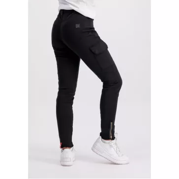 Cargo Zip Pant Woman - black