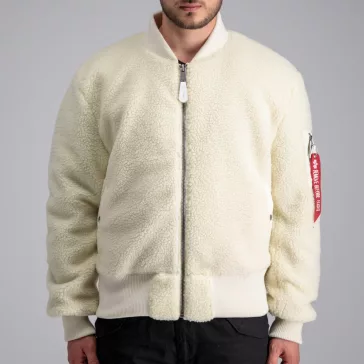 MA-1 Teddy - off white