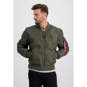 MA-1 EMB Logo Puffer - dark olive
