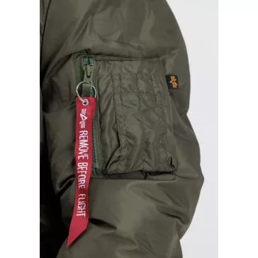 MA-1 EMB Logo Puffer - dark olive