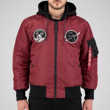 MA-1 VF Hood Dark Side - burgundy