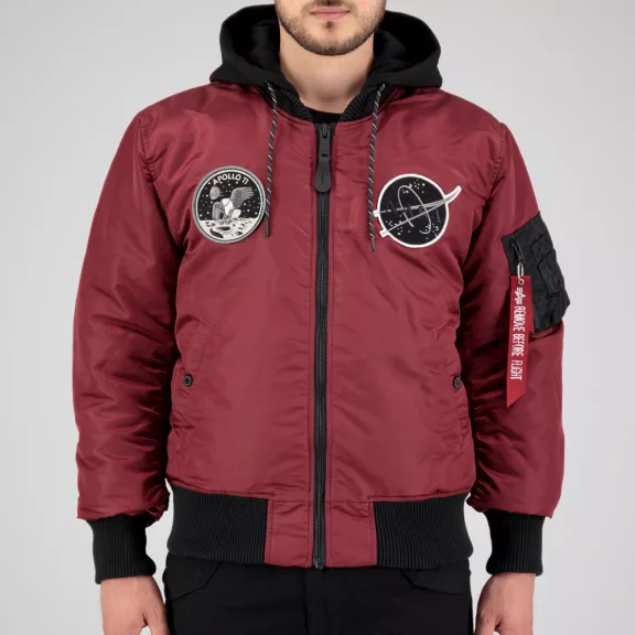 MA-1 VF Hood Dark Side - burgundy