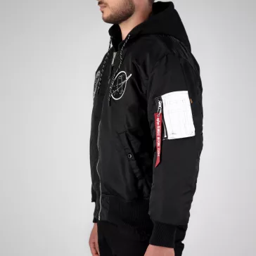 MA-1 VF Hood Dark Side - black/reflective