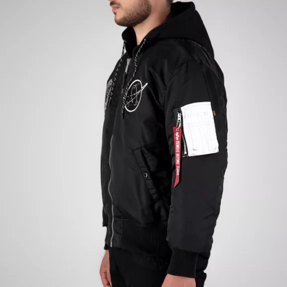 MA-1 VF Hood Dark Side - black/reflective