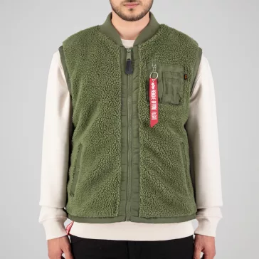 Teddy Vest - sage green