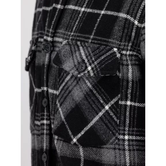 Flannel Shirt - black/grey