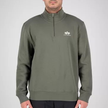 Half Zip Sweater SL - dark olive