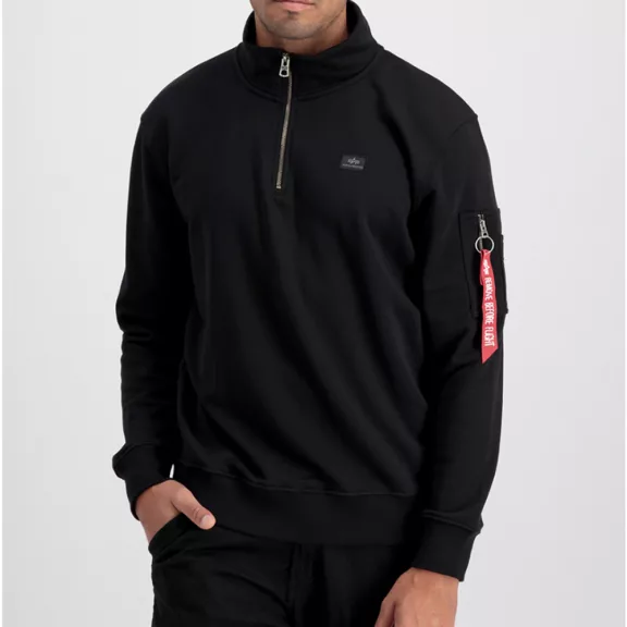 X-Fit Half Zip Sweater - black