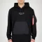 Nylon Pocket Hoody - black