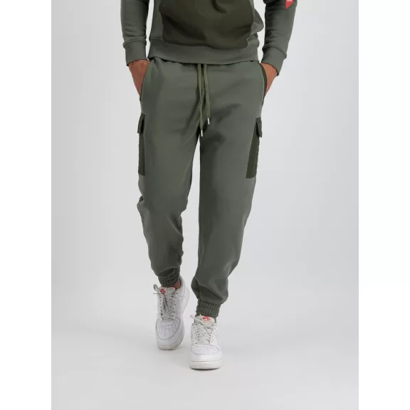 Sweat Nylon Cargo Jogger - dark olive