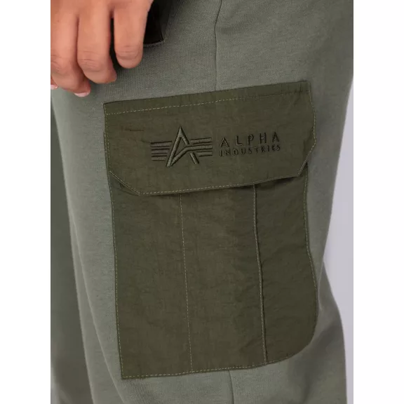 Sweat Nylon Cargo Jogger - dark olive