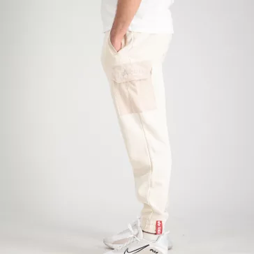 Sweat Nylon Cargo Jogger - jet stream white