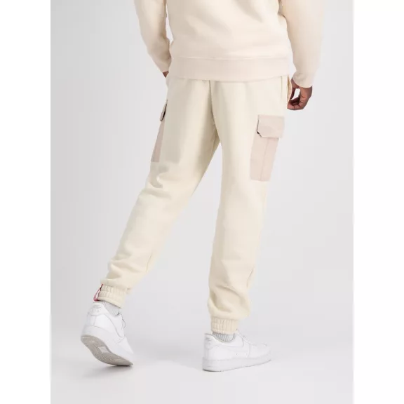 Sweat Nylon Cargo Jogger - jet stream white