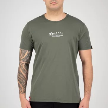 Alpha Wording T - dark olive