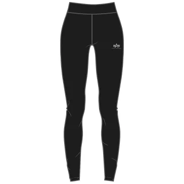 Basic Leggings SL Foil Print Woman - black/metalsilver