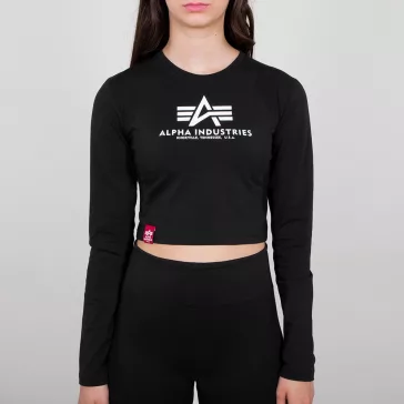 Basic Cropped LS - black