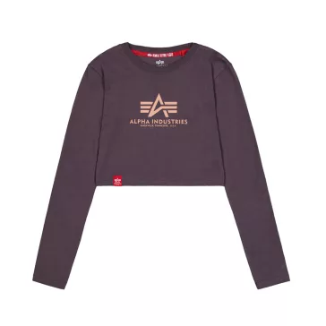Basic Cropped LS - plum