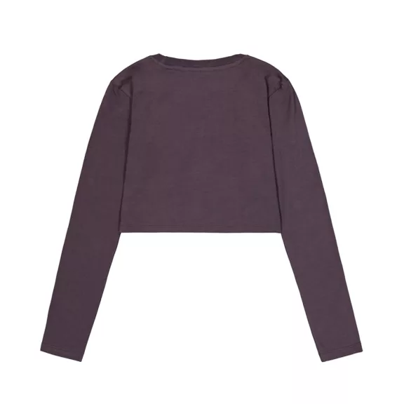 Basic Cropped LS - plum