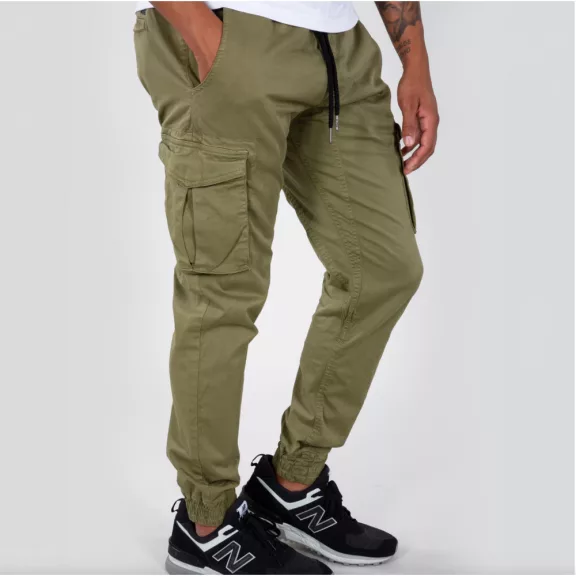 Cotton Twill Jogger - olive