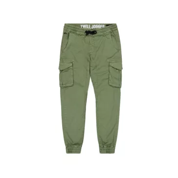Cotton Twill Jogger - vintage green