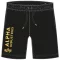 Basic Short AI Foil Print - black/yellow gold