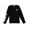 Sleeve Print Heavy LS - black