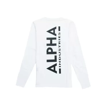 Back Print Heavy LS - white